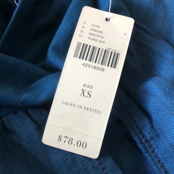 Anthro HEI HEI turquoise blue pants XS New with Tags - Picture 8 of 9